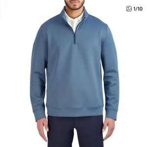 HICKEY FREEMAN 1/4 Zip Pullover Size XL Blue